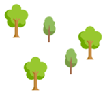 de vijf bomen